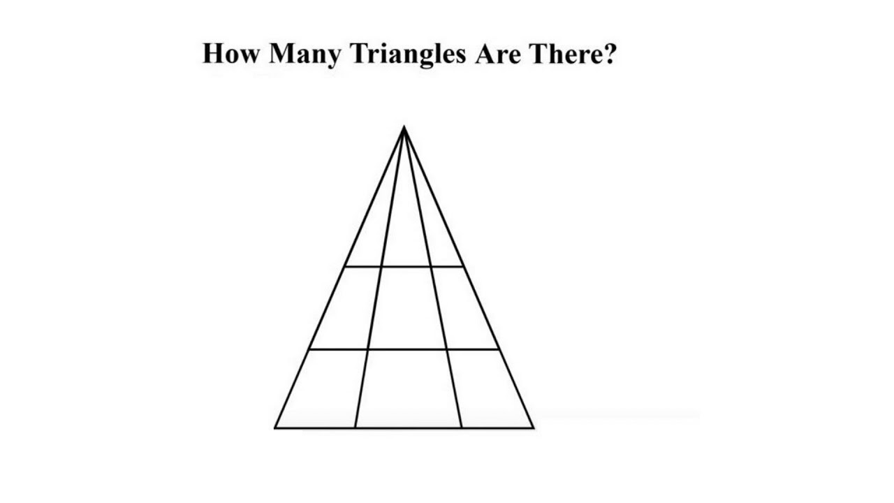 How Many Triangles Are There Can You Solve The Puzzle How About That 