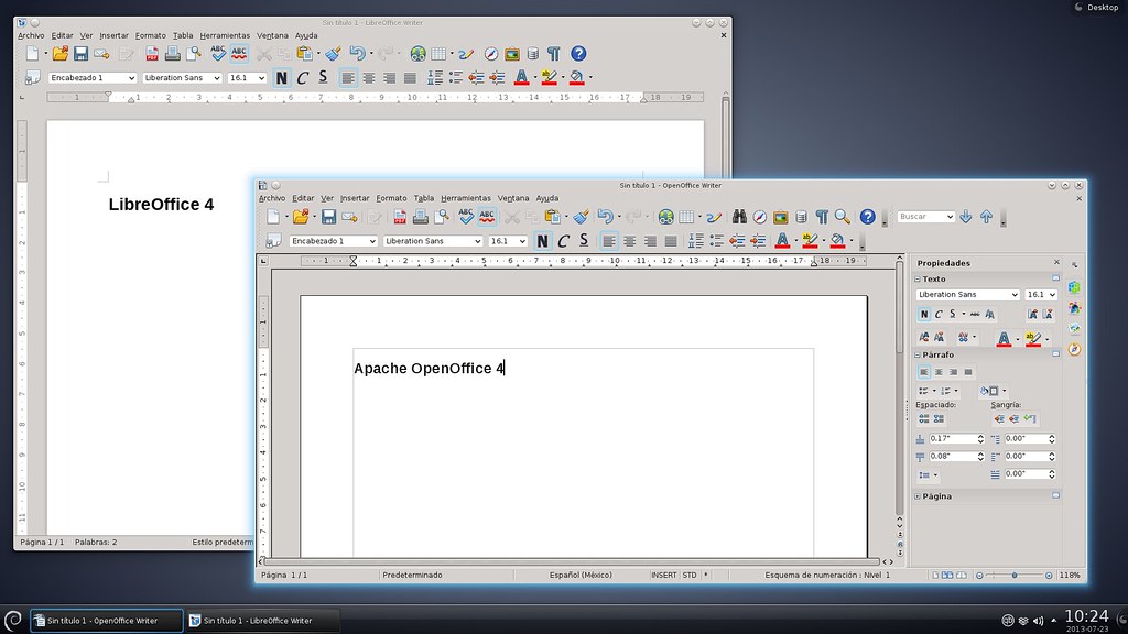 better .docx support libreoffice or openoffice